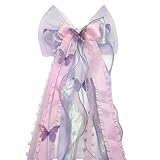 1 Pcs Schleife Schultüte, Schultütenschleife Zuckertüten Schleife Schmetterling Schulanfang Schleife Rosa Schleife Wiederverwendbare Dekoration für Schulanfang Einschulung Deko Geschenk Hochzeit