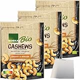 usy Bundle für EDEKA Cashewkerne geröstet gesalzen 3er Pack (3x125g Beutel) + usy Block