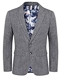 PJ PAUL JONES Sakko Herren Sportlich Leichte Business Blazer Jackett Regular Fit XL Grau