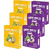 Premium Konjak Nudeln aus Thailand Vegan Glutenfrei-240gx 6er Box(12 pack), Elf-Family Shirataki Nudeln Instant Nudeln Pasta/Keto/Low Carb/Kalorienarme/Zuckerfrei -Spaghetti & Fettuccine