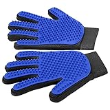 Haustier Handschuh Sanfte Fellpflegehandschuh Effizienter Handschuh Massagehandschuh mit verbessertem Fünf-Finger-Design–perfekt für Hunde und Katzen