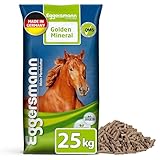 Eggersmann Mein Pferdefutter Golden Mineral 25 kg – Mineralfutter für Pferde & Ponys – Nährstoffreiches Pferdefutter zur optimalen Rundumversorgung – Zur Ergänzung des Grundfutters