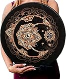 WOOLUCK® Shamanische Trommel, Shaman Drum, Handgefertigte Rahmentrommel, Sibirische Trommel Musik Sound Dekoration