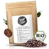 360° Premium Bio Kaffeebohnen 1000g, 100% Honduras Hochland Arabica Kaffeebohnen Bio - Köstlich, mild, säurearm - Bio Kaffee ganze Bohnen - Ideal als Kaffeebohnen Vollautomat - 360° Rundum Ehrlich