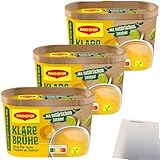 usy Bundle für Maggi Klare Brühe 3er Pack (3x266g Dose) + usy Block