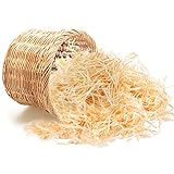 800g Naturbelassene Holzwolle | Holzspäne | Loses Verpackungsmaterial | Füllung für Geschenke und Geschenkkörbe | Kann als Einstreu für Haustiere & Bastel-Dekoration verwendet werden