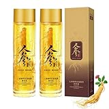 2 Stück Ginseng Anti Wrinkle Serum, Ginseng Polypeptide Anti-Ageing Essence, Ginseng Essence, Ginseng Serum, Peptid-Anti-Falten-Ginseng-Serum, Gesichtspflege für alle Hauttypen, 120ml