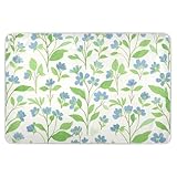 Kleine Blumenranken, blaue und grüne Windelmatten, wasserabweisend, Unterlagen, hautfreundliche Betteinlagen für Kleinkinder, Kinder, 132,1 cm L x 86,4 cm B, Manta undurchlässig