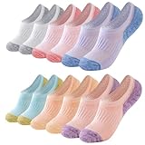 inaWarm Sneaker Socken Damen 39-42 35-38,Füsslinge Damen No Show Füßlinge Unsichtbare Knöchelsocken Baumwolle Gepolsterte 6 Paar,Atmungsaktive Laufsocken für Damen Mädchen