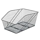 Prophete Fahrradkorb XXL, für Gepäckträger, engmaschiges Wabengitter, PE-kunststoffbeschichtet, inklusive Befestigungsmaterial, Feste Montage, max. 10 kg Tragkraft, 460 x 295 x 225 mm