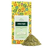 Herbaria Grüner Hafer Tee bio 75g – 100% Bio-Kräutertee lose – Bio-Grüner-Hafer Tee lose - natürlicher wohltuender Teegenuss - klimaneutral.