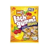 nimm2 Lachgummi Minis – 1 x 258g (20 Mini Packs) – Fruchtgummi mit Fruchtsaft und Vitaminen