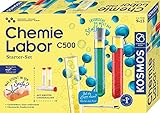 Kosmos 645571 Chemielabor C500, Starter-Set, Laboraustattung für Einsteiger, Chemie mit Spaß für Kinder ab 9 Jahre, Einsteigerlehrgang, Experimentierkasten, Mint