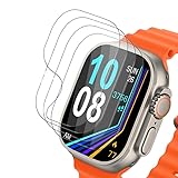 [4 Stück] für Schutzfolie Apple Watch Ultra 2 49mm Weich TPU Glasschutzfolie, Zero Bubble Displayschutz Apple Watch Ultra 49mm Folie, HD-Klar Displayfolie Apple Watch Ultra/Ultra 2 49mm Panzerfolie