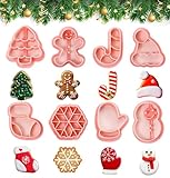 Weihnachten Ausstecher Ausstechform,8 Stück Weihnachten Keksausstecher Set,Schneeflocken, Weihnachtsbäume, Schneemänner, Hüte, Socken Plätzchen Ausstecher Cookie Cutter für Kinder Party