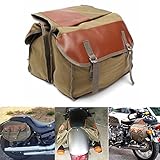 Alamor Motorrad Canvas Satteltaschen Equine Rucksack Für Haley Sportster/Honda