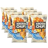 HeiMart & Friends Krosse Chüps | Bio Süßkartoffelchips | 8er Box | Bio, vegan, glutenfrei, regional | 8 x 60g (Meersalz)