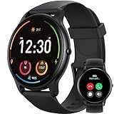 Parsonver Smartwatch Herren mit Telefonfunktion, Fitness-Tracker mit Herzfrequenz Schlafmonitor, 1.32' HD Fitnessuhr, IP68 Wasserdicht Runden Sportuhr, 100+ Sportmodi für Android iOS, Schwarz, SPROD1