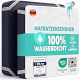 Matratzenschoner 90 x 200 cm wasserdichte Matratzenauflage aus Baumwolle Nässeschutz Inkontinenzunterlage Matratzenbezüg Atmungsaktive Anti-Allergie und Anti Milben für Bett und Matratze Waschbar