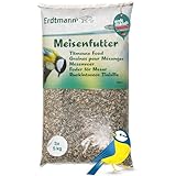 Erdtmanns - Meisenfutter als Streufutter 15kg (3x5kg) I Ohne Weizen I Hochwertiger Inhalt I Beliebt bei verschiedenen Vogelarten I Einfache Handhabung I Vielseitig einsetzbar