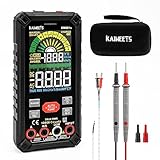 KAIWEETS Multimeter mit 10000 Zählungen, Wiederaufladbares Digitalmultimeter mit True RMS Auto-Range, Intelligentes Strommessgerät misst Spannung, Strom, Widerstand, Durchgang, Frequenz