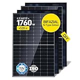 ALLDREI Balkonkraftwerk 1760W Bifazial Solarpanel, Balkon DIY Komplett Steckdose, Optional Wechselrichter & Speicher & Halterung & Solarkabel 0% MwSt.