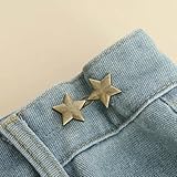 Bowknot-Knopfversteller für Hosenröcke, Taillenspanner, verstellbare Taillenschnalle für Jeans, kein Nähen erforderlich, Bekleidungszubehör-04-Bronze