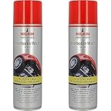 NIGRIN Performance Unterboden Wachs, Schutz von Fahrzeug-Unterböden und Karosserien, erhält Metall- oder Lackoptik im Bodenbereich, einfach und sauber verarbeitbar, 500 ml (Packung mit 2)