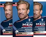 Schwarzkopf Men Perfect Anti-Grau Tönungs-Gel 30 Mittelblond 3er pack (3X80 ml), Haarfarbe für Männer blendet graue Haare aus, Anti-Grau Tönung für ein natürlich aussehendes Ergebnis