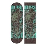 Skateboard Griptape Blatt 83 x 22,9 cm – cooles Skull Octopus Sandpapier für Rollerboard Longboard Griptape blasenfreies Griptape für Skateboard