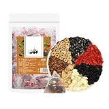 Ginseng Goji Beeren Tee mit Schwarzer Maulbeere | Nierentee für Entgiftung & Vitalität | 100% Bio-Treasure Kräutertee (20 Beutel, Kalthergestellt)