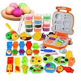 Nbhuiakl Modellierton, Spielset aus Ton und Paste | Spielset für Modelliermasse aus Ton, Nudelset für bunte Nudeln, Spielset für die Küche