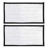 Mobestech 2 Stück Reptilien Heizmatte mit Isolierfolie 68X30cm Terrarien Wärmematte für Echsen Schildkröten und Kaninchen Feuchtigkeitsbeständig Gleichmäßige Wärmeverteilung