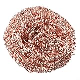 Vasiumic Beschichtete Topfreiniger für Töpfe und Pfannen, verkupferter Eisendraht-Schwammball mit Eisenspitzen-Düsenreiniger, Schlackenentferner-Werkzeug für alle harten Reinigungsarbeiten