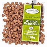 Dirk Drexel WumoX Kräuterlis für Katzen | Leckerlis mit Kräuterextrakten | natürliche Ernährung zur Stärkung des Darmmilieus | mit echtem Wermut | natürliche Alternative 3 Monatskur