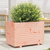 Juroupi Pflanzkübel 70x40x49,5 cm Blumenkasten Balkon Pflanzschalen FüR Draussen Balkon Pflanzkasten Massivholz Douglasie - 847371