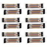 Hklshyd 240Stück 10cm Breadboard Steckbruecken Drahtbruecken Stecker Male to Male Jumper Wires Kabel