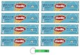 8x Barilla Pasta Spaghetti Senza Glutine,Glutenfreie Nudeln aus weißem Mais, gelbem Mais und braunem Reis 400g + Beni Culinari Kostenloser Schlüsselanhänger