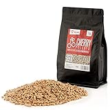 BBQ-Toro Cherry Pellets aus 100% Kirschbaumholz (1 kg) | Kirschpellets für Grill, Smoker, Pellet-Pizzaofen und Heizungsanlagen | Grillpellets