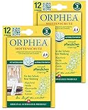 Orphea Mottenschutz für Kleiderschrank 24 Stück, Alpenblüten Duftstreifen, auf pflanzlicher Basis