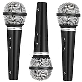 Supvox 3 Stück Teiliges Mikrofon Modelle Simulation Mikrofone Prop für Party Bühnenauftritte Schwarz Mini Leicht Sicher