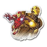 Trefl – Konturenpuzzle aus Holz: Marvel Avengers, Mutiger Iron Man – 160 Stücke, Wood Craft, Unregelmäßige Formen, 10 Figuren, Premium Modern Puzzlespiel, für Erwachsene und Kinder ab 9 Jahren