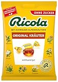 Ricola Original Kräuter, 75g Beutel Original Schweizer Kräuter-Bonbons mit 13 Schweizer Alpenkräutern, zuckerfrei, 1 x 75g, vegan