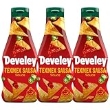 Develey – TexMex Salsa Sauce – 3er Pack (3 x 250ml) – Scharf-ruchtig mit Jalapeño-Chili