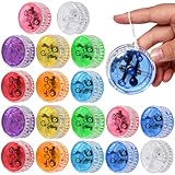 KUWUNG 18 Stücke LED Licht Jo-Jo mit Neun Farben, Responsive Yoyo, Reaktives Kugellager JoJo, JoJo Leuchtend, JoJo Spielzeug für Anfänger und Kinder, für Party Gastgeschenk