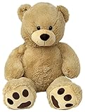 Wagner·Stofftiere Wagner 9055 - Riesen XXL Teddybär 100 cm groÃŸ in hell-braun - Plüschbär Kuschelbär Teddy Bär in beige