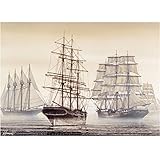 MISITU Puzzle 1000 Teile für Erwachsene Klassische Puzzles 1000 Teile Segelboot Puzzle