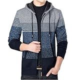 Elsa Keith Kapuzenpullover Herren Sport Pullover Kapuzenjacke Lange Regular Jacket Fashion Casual Sportswear Outdoor Schlichter Workerhoodie Basic Passform Sweatjacke Fitness Vintage Bequem Top