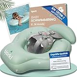 BJORKI® Schwimmring Baby – Stabil & sicher auf dem Wasser – Mitwachsender Schwimmreifen ab 6 Monate bis 3 Jahre – 40° Schwimmlage für natürliche Bewegungen – Robuste Schwimmhilfe Baby
