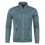 callmo Herren Strickjacke Cardigan Feinstrick Pullover mit Reißverschluss Trachtenjacke Gestrickt Cardigan Herren Wintermantel Regular Fit Herren Strickjacke mit Reissverschluss und Taschen